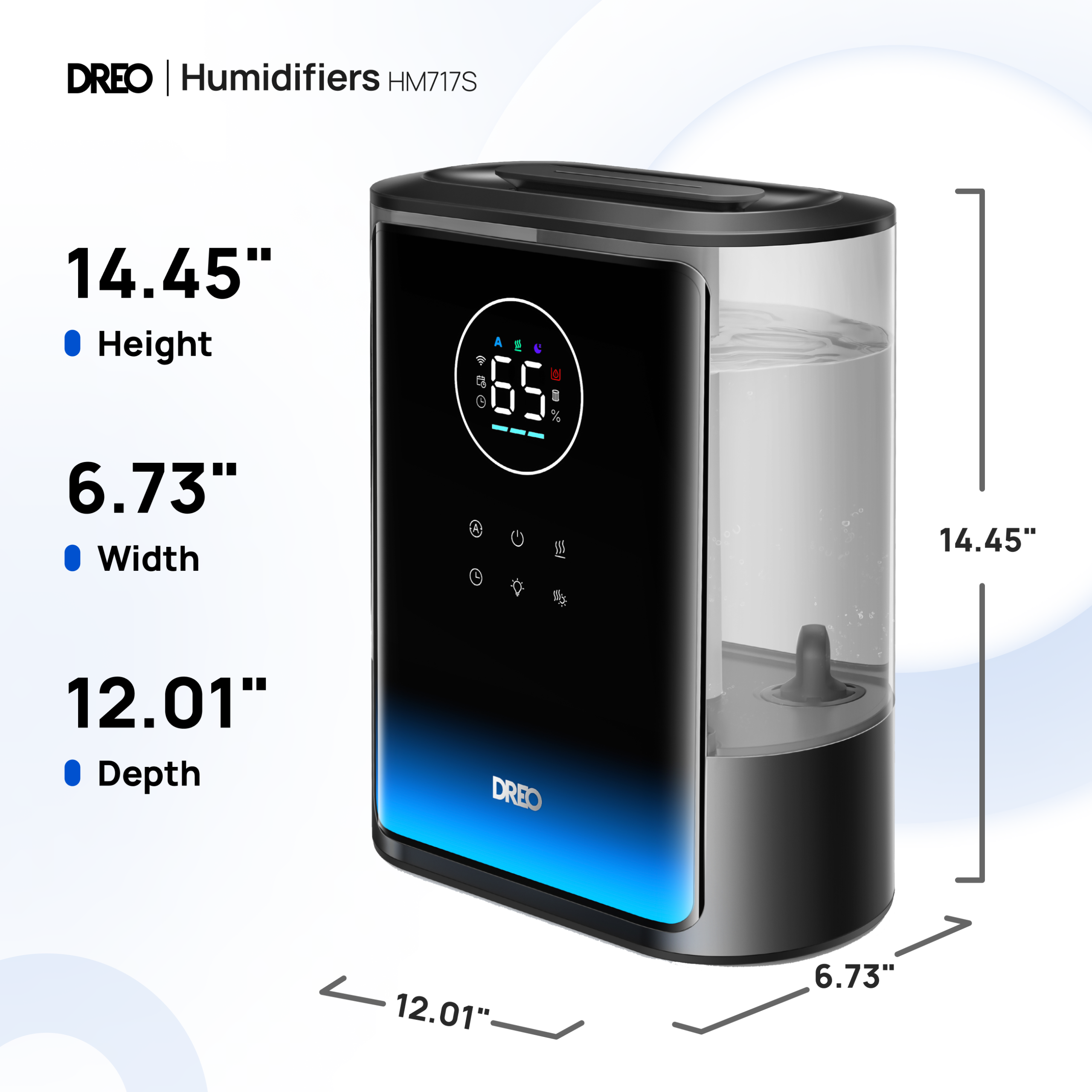 Smart Humidifier 717S 8L with Demineralization Cartridge - Image 9