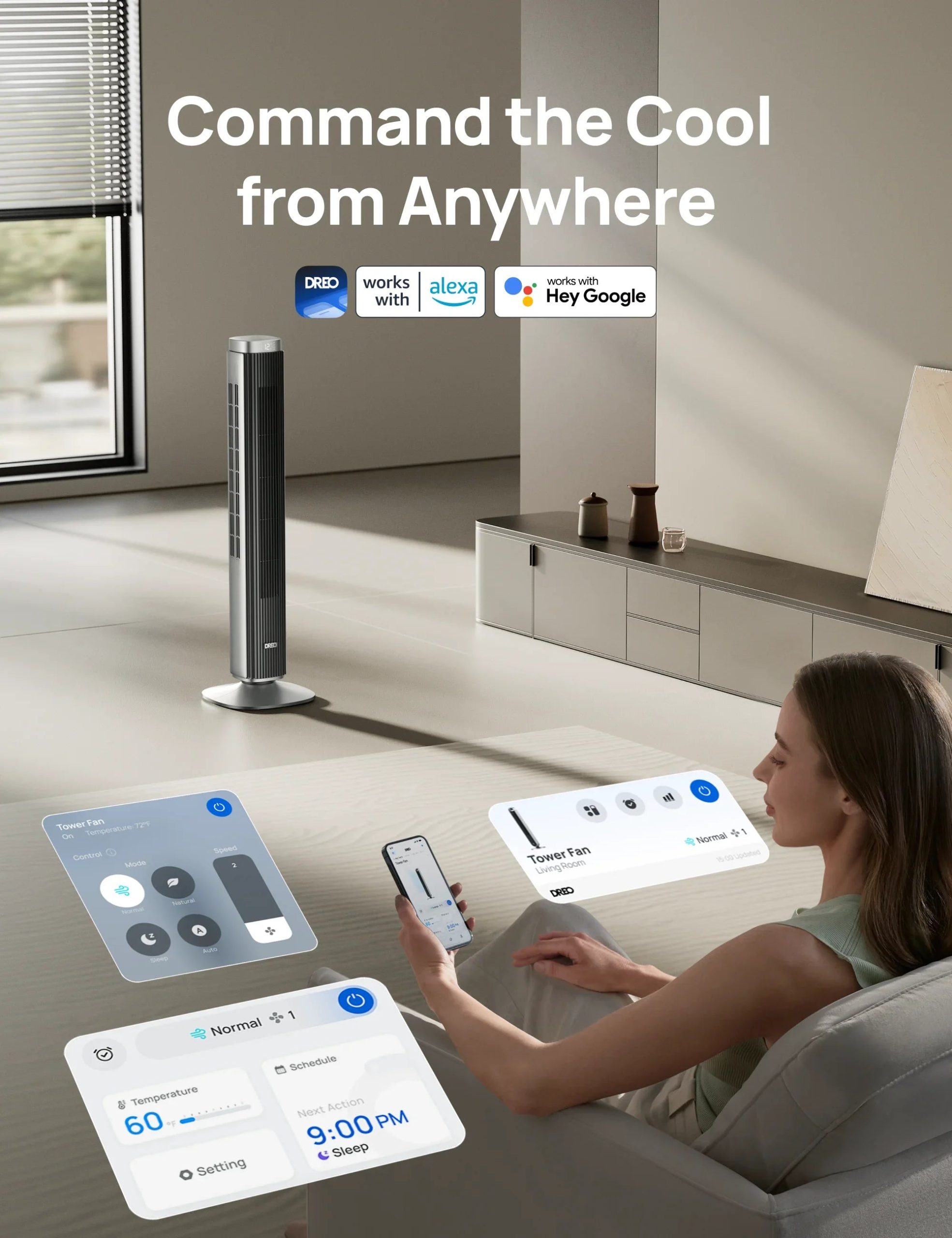 Smart Tower Fan Pilot Pro S - Image 4