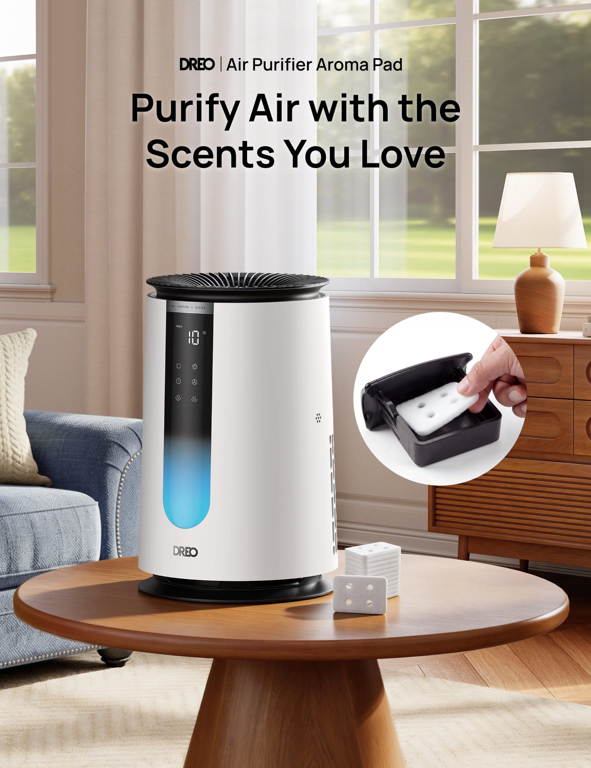 Air Purifier Aroma Pad For 338/338S Black/White - Image 2