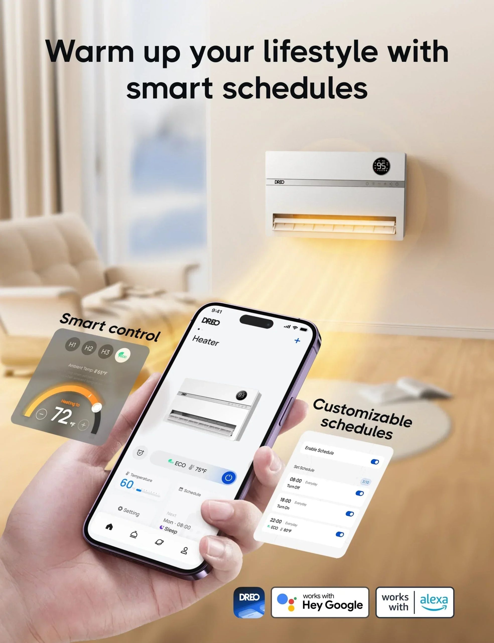 Smart Wall-Mounted Heater 719S - Image 4